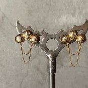 momocreatura Triple Shell Earrings（トリプルシェルピアス ゴールド）