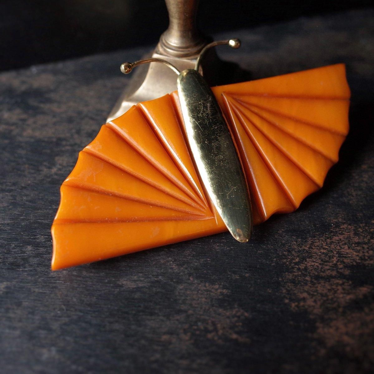 她ȡܥʡ Хե饤 ֥Auguste Bonaz Butterfly BroochDead Stock