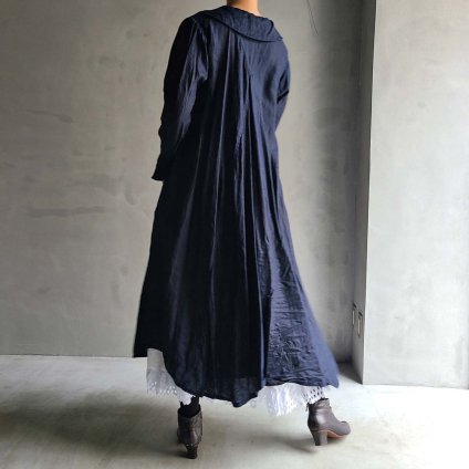 HALLELUJAH 14, Robe a col claudine (1900)（ハレルヤ クロディーヌの襟のドレス）Charcoal Indigo