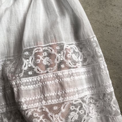 Antique Cotton Leavers Lace Skirtʥƥ åȥ С졼 ȡ