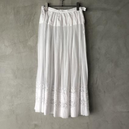 Antique Cotton Leavers Lace Skirtʥƥ åȥ С졼 ȡ