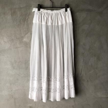 Antique Cotton Leavers Lace Skirtʥƥ åȥ С졼 ȡ