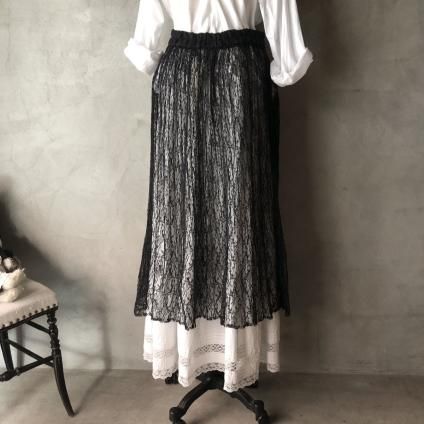 Vintage Russell Lace Pleated Skirtʥơ å졼 ץ꡼ĥȡ