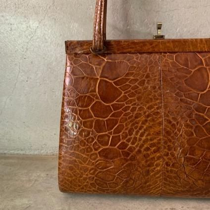 Vintage Turtle Leather Bag(カメ革 ヴィンテージバッグ) - JeJe PIANO ONLINE BOUTIQUE 神戸のアンティーク時計,ジュエリー,ファッション専門店 Vintage Turtle Leather Bag(カメ革 ヴィンテージバッグ) - JeJe PIANO ONLINE BOUTIQUE 神戸のアンティーク時計,ジュエリー,ファッション専門店