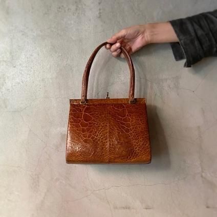 Vintage Turtle Leather Bag(カメ革 ヴィンテージバッグ) - JeJe PIANO ONLINE BOUTIQUE 神戸のアンティーク時計,ジュエリー,ファッション専門店 Vintage Turtle Leather Bag(カメ革 ヴィンテージバッグ) - JeJe PIANO ONLINE BOUTIQUE 神戸のアンティーク時計,ジュエリー,ファッション専門店
