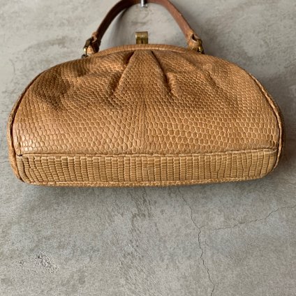 Vintage Beige Lizard Leather Bag（ヴィンテージ ベージュリザード革 