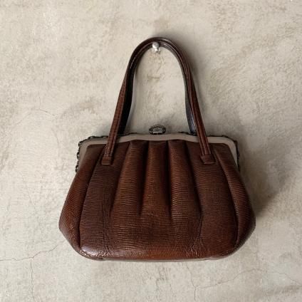 Vintage Brown Lizard Leather Bagʥơ ֥饦ꥶɳץХå