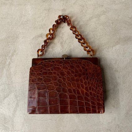 Vintage Crocodile Leather Bagʥơ ץХåˡ