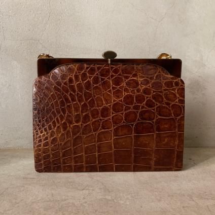 Vintage Crocodile Leather Bagʥơ ץХåˡ