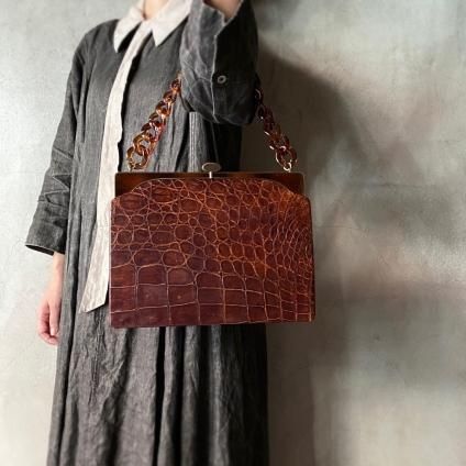 Vintage Crocodile Leather Bagʥơ ץХåˡ