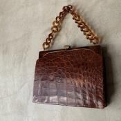 Vintage Crocodile Leather Bagʥơ ץХåˡ