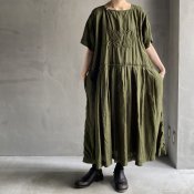 VINCENT JALBERT Pleats Dress - Embroidery - ʥ󥻥 ١ ɽ ץ꡼ĥɥ쥹Khaki