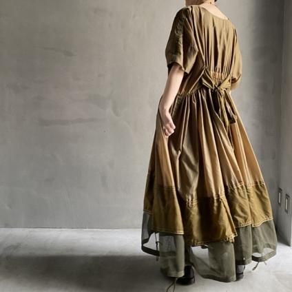 VINCENT JALBERT Parachute Dress L/S w/Belt (󥻥 ١ ѥ饷塼 ɥ쥹 ) Khaki