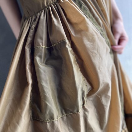 VINCENT JALBERT Parachute Dress L/S w/Belt (󥻥 ١ ѥ饷塼 ɥ쥹 ) Khaki