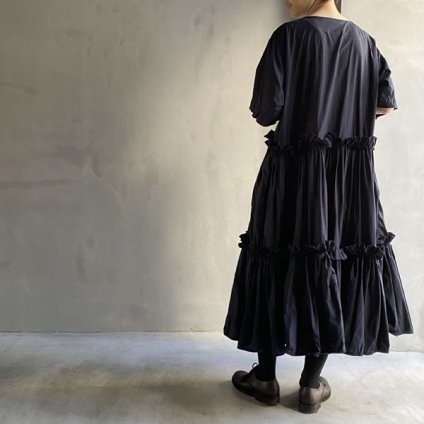 VINCENT JALBERT Double Smock Dress Short (󥻥 ١ ֥륹åɥ쥹 ) Navy