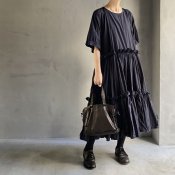 <img class='new_mark_img1' src='https://img.shop-pro.jp/img/new/icons13.gif' style='border:none;display:inline;margin:0px;padding:0px;width:auto;' />VINCENT JALBERT Double Smock Dress Short (ヴィンセント ジャルベール ダブルスモックドレス ) Navy