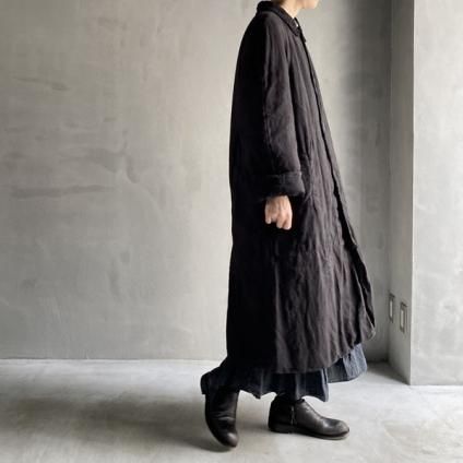 VINCENT JALBERT Quited Lace Collar Coat (󥻥 ١  졼顼  ) Black