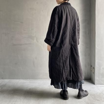 VINCENT JALBERT Quited Lace Collar Coat (󥻥 ١  졼顼  ) Black