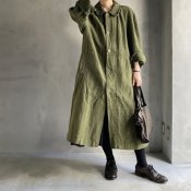 VINCENT JALBERT Lace Collar Coat (ヴィンセント ジャルベール レースカラー コート ) Khaki
