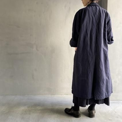 VINCENT JALBERT Lace Collar Coat (󥻥 ١ 졼顼  ) Navy