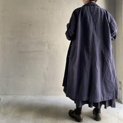 VINCENT JALBERT Lace Collar Coat (󥻥 ١ 졼顼  ) Navy