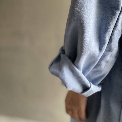 VINCENT JALBERT Lace Collar Coat (ヴィンセント ジャルベール レースカラー コート ) Pale Blue