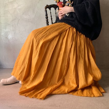 suzuki takayuki long skirt（スズキタカユキ ロングスカート）Saffron