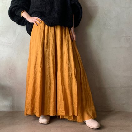 suzuki takayuki long skirt（スズキタカユキ ロングスカート）Saffron