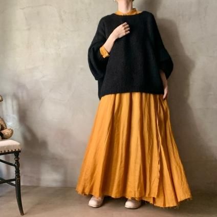 suzuki takayuki long skirt（スズキタカユキ ロングスカート）Saffron