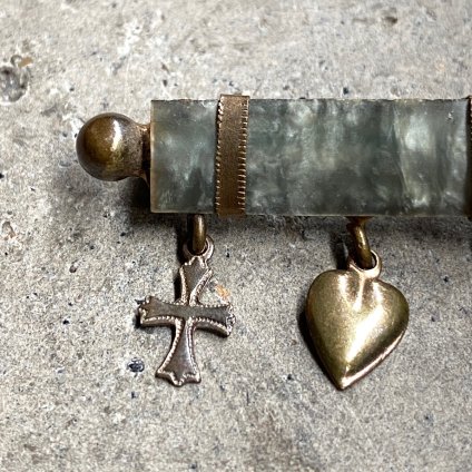 Victorian Brass Cross HeartAnchor Broochʥȥꥢ  ͡ϡȡ ֥