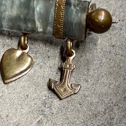 Victorian Brass Cross HeartAnchor Broochʥȥꥢ  ͡ϡȡ ֥