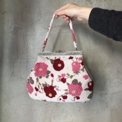 20%OFFVintage Camelia Pattern Beaded Bagʥơ ꥢ ӡХå