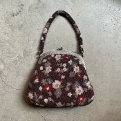 Vintage Purple Beads Bag（ヴィンテージ 小花柄 パープルビーズバッグ）