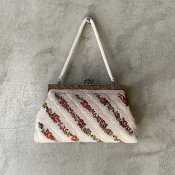 Vintage Beads & Embroidery Bag（ヴィンテージ ローズ刺繍入り ビーズバッグ）