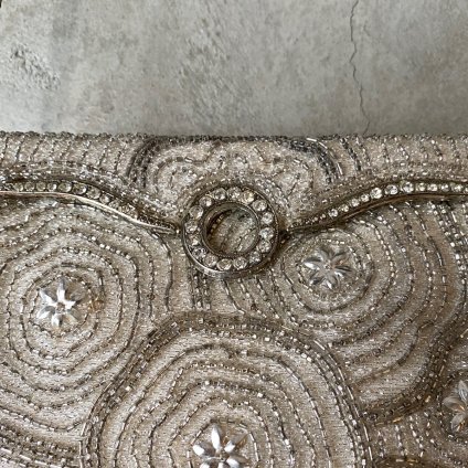 Vintage Beads Embroidery Ripple Pattern Chain Shoulder Bagʥơ ӡɽ  󥷥Хå