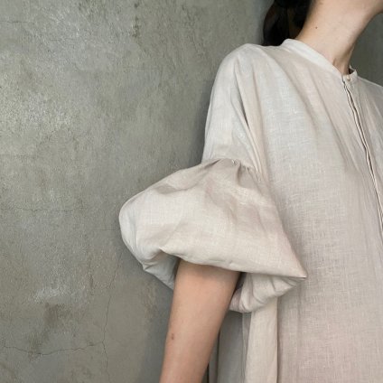 suzuki takayuki  puff-sleeve shirt dress ʥ業 ѥե꡼֥ĥɥ쥹Beige