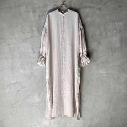 suzuki takayuki puff-sleeve shirt dress (スズキタカユキ suzuki takayuki puff-sleeve shirt dress (スズキタカユキ