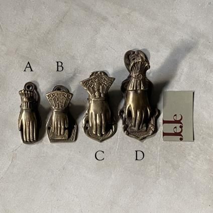 Brass Victorian Hand Clip (真鍮 ヴィクトリアン ハンドクリップ) A - JeJe PIANO ONLINE  BOUTIQUE 神戸のアンティーク時計,ジュエリー,ファッション専門店