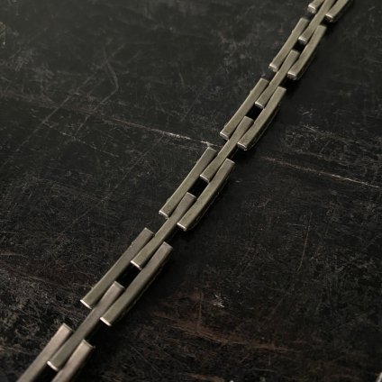 1920-30's Metal Glass Channel Set Bracelet（1920-30年代 メタル ガラス チャネルセット ブレスレット）