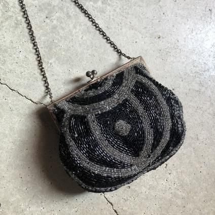 1920's Glass Beads Embroidery Mini Bag（1920年代 ガラス