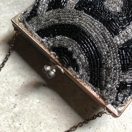 1920's Glass Beads Embroidery Mini Bag（1920年代 ガラス