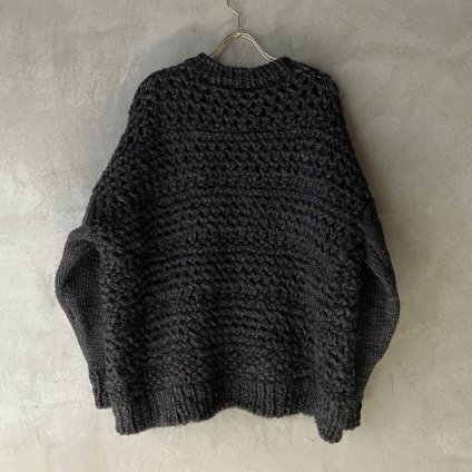 suzuki takayuki hand-knitted sweaterʥ業 ϥɥ˥åȥCharcoal