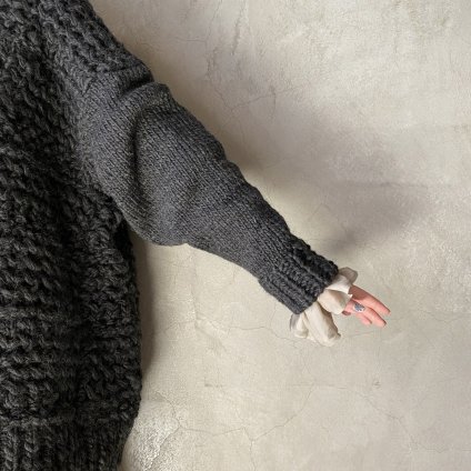 suzuki takayuki hand-knitted sweaterʥ業 ϥɥ˥åȥCharcoal