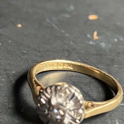 c.1970-71 18YG platinum Diamond Ring1970-71ǯ 18 ץ  󥰡