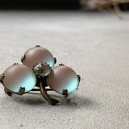 Victorian Metal Saphiret Brooch (ヴィクトリアン メタル