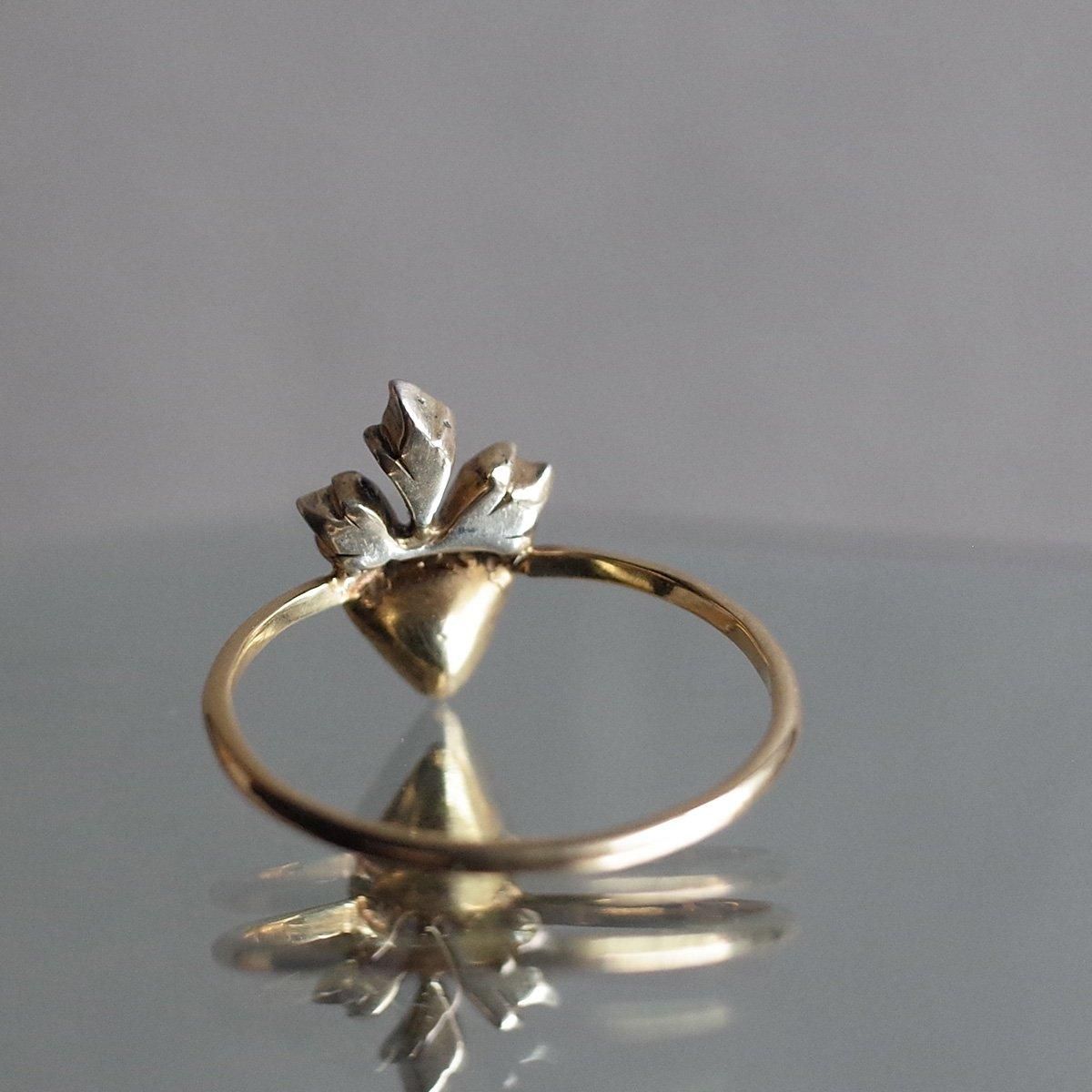 Early Vic. 7KYG Diamond Crowned Heart Ringʥȥꥢ 7KYG  饦 ϡ 󥰡