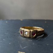 c.1897 - c.1898 15KRG Pearl Ruby Gypsy Ring（1897年 - 1898年 15KRG パール ルビー ジプシー リング）