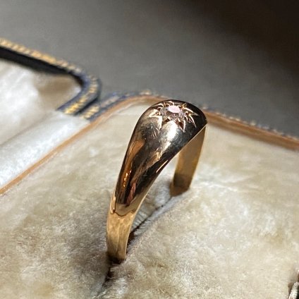 c.1851 18KYG Diamond Gypsy Ring（1851年製 18KYG 金無垢