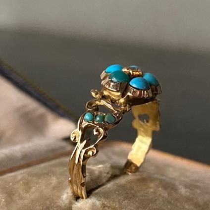 c.1872 15KYG Turquoise Ring1872ǯ 15KYG ̵  󥰡