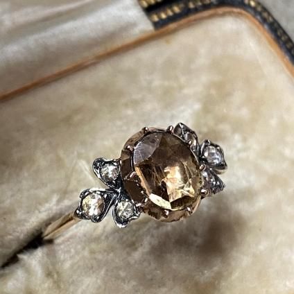  Victorian Topaz Rose Cut Diamond Ringʥȥꥢ ȥѡ åȥ 󥰡